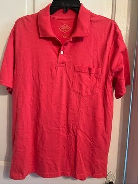 St. John's Bay Men's Pocket Polo - Coral